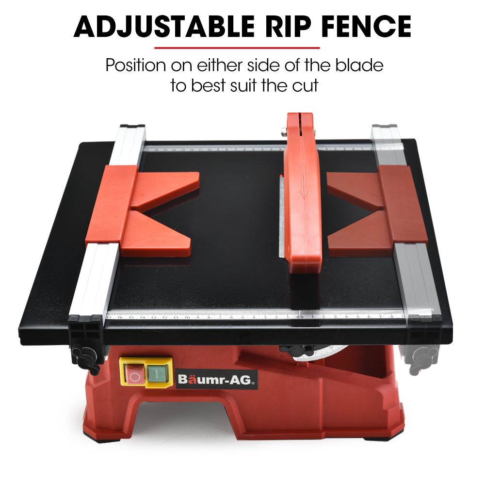 600W Electric Tile Saw Cutter with 0.18m Blade and Wet-Cutting System