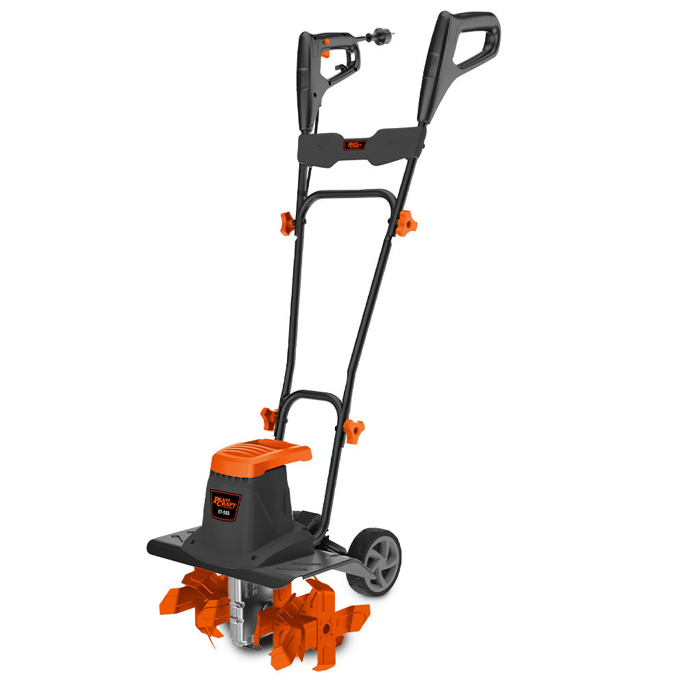 Electric Garden Tiller & Cultivator, 1400W, Adjustable Depth, 6 Tines, 0.15m Wheels