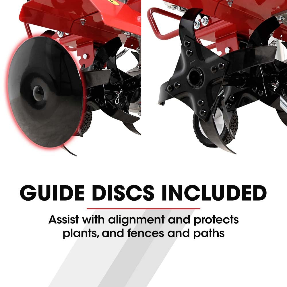 150cc 4-Stroke Petrol Tiller Cultivator with Adjustable Width and Depth