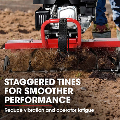 150cc 4-Stroke Petrol Tiller Cultivator with Adjustable Width and Depth