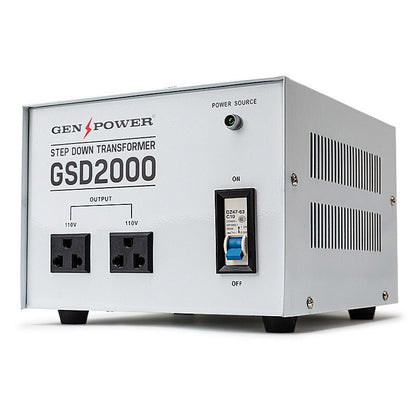 2000W Stepdown Transformer 240V to 110V Voltage Converter with Universal Plug