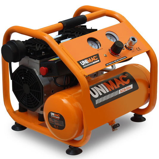 1.1kW 6L Silent Oil-Free Portable Electric Air Compressor, 17kg, 0.15m