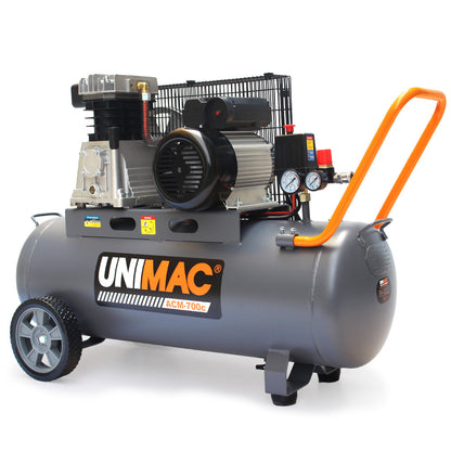 70L 2.2kW Air Compressor, 280L/min, 116PSI, Brushless Motor, Durable Tank