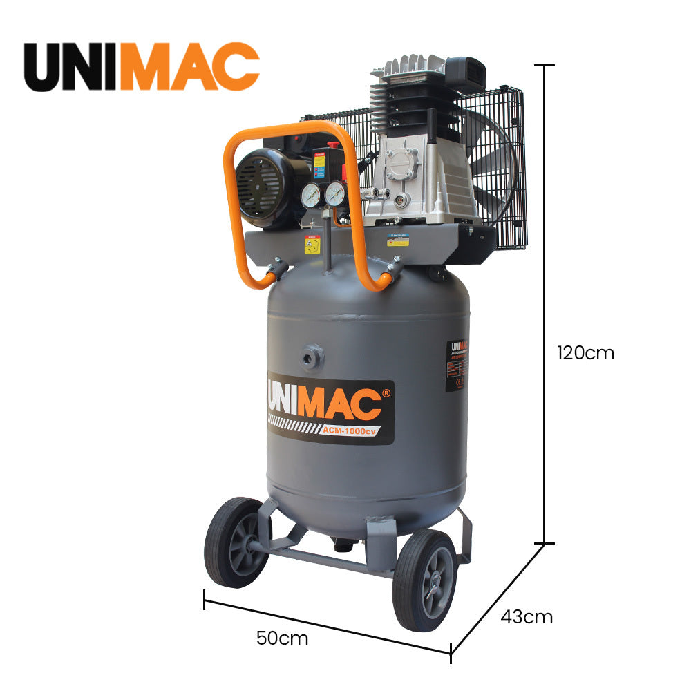 Industrial Air Compressor 100L, 2.6kW, 370L/min, 116PSI, Brushless Motor