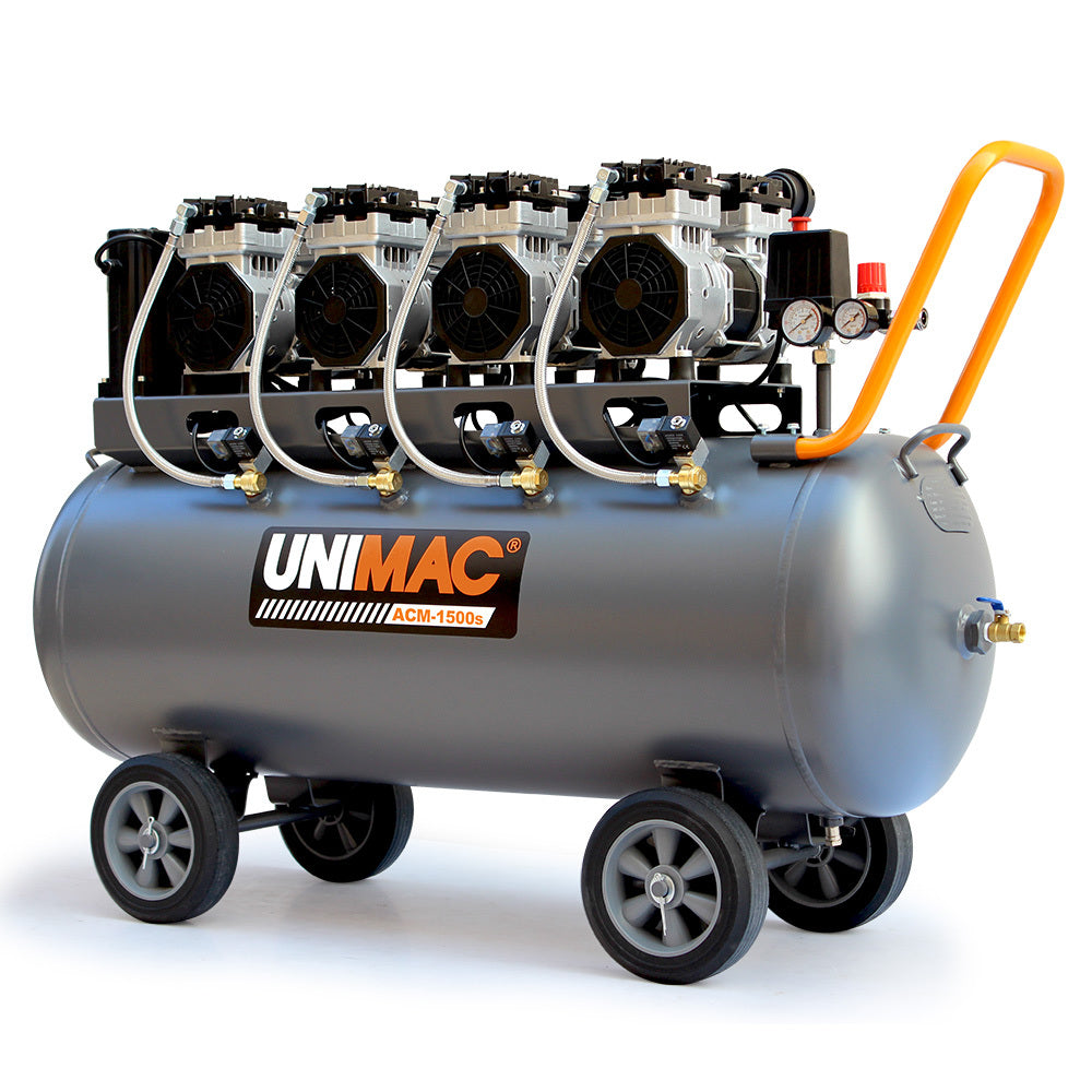 150L Ultra-Quiet Oil-Free Electric Air Compressor with Quad Motor, 4.5 HP