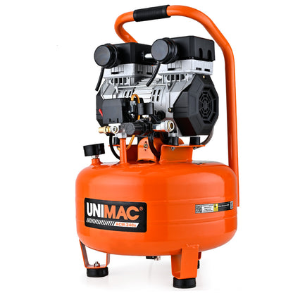 24L Portable Air Compressor, 116 PSI, Silent Oil-Free Electric, 25 kg, 0.6 m³