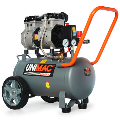 Silent 24L Air Compressor, 1.1kW, Oil-Free, Portable, for Various Air Tools