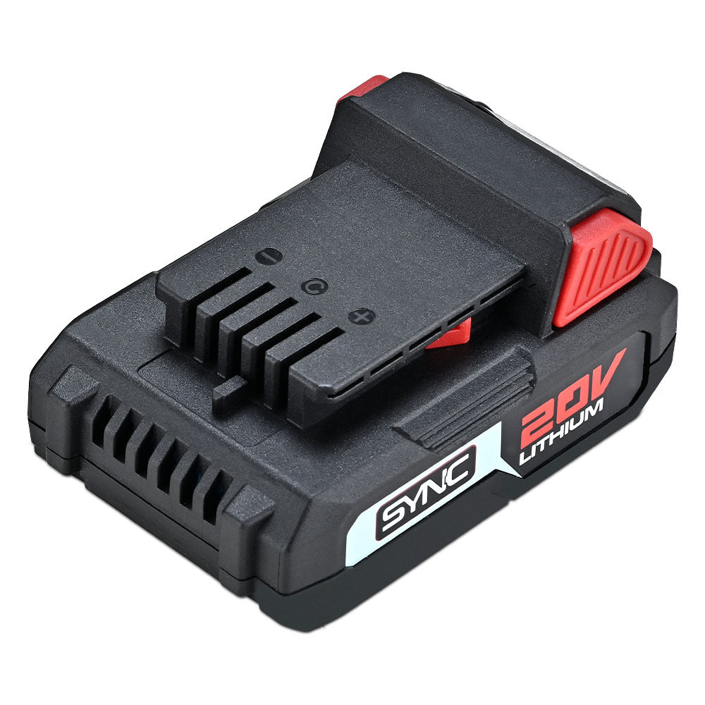 20V 2Ah Lithium-Ion Battery for SYNC Series Cordless Tools, Rechargeable