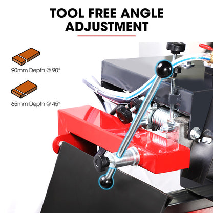 2000W Masonry Table Saw with 0.35m Blade, Cuts Up to 0.7m, Portable Stand