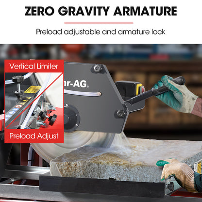2200W Electric Masonry Table Saw with 0.45m Blade & 0.13m Cut Depth
