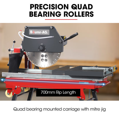 2200W Electric Masonry Table Saw with 0.45m Blade & 0.13m Cut Depth