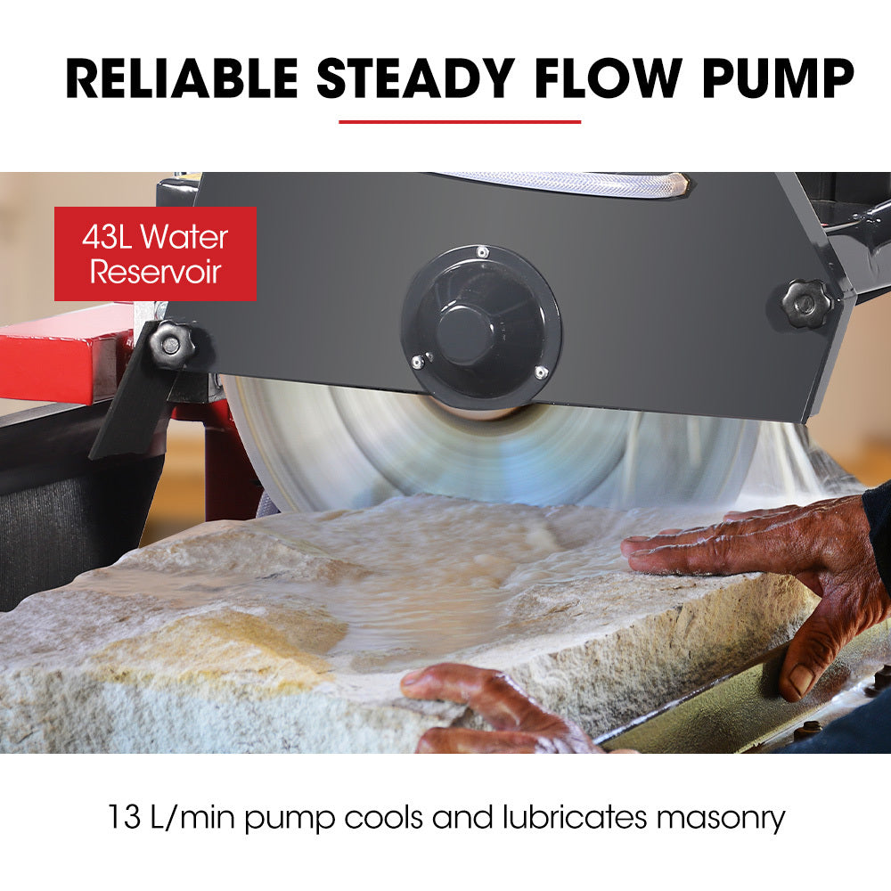 2200W Electric Masonry Table Saw with 0.45m Blade & 0.13m Cut Depth