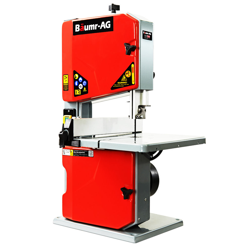 350W Benchtop Bandsaw, 0.08m Depth, Adjustable Angle Table & Precision Guide