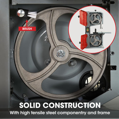 350W Benchtop Bandsaw, 0.08m Depth, Adjustable Angle Table & Precision Guide