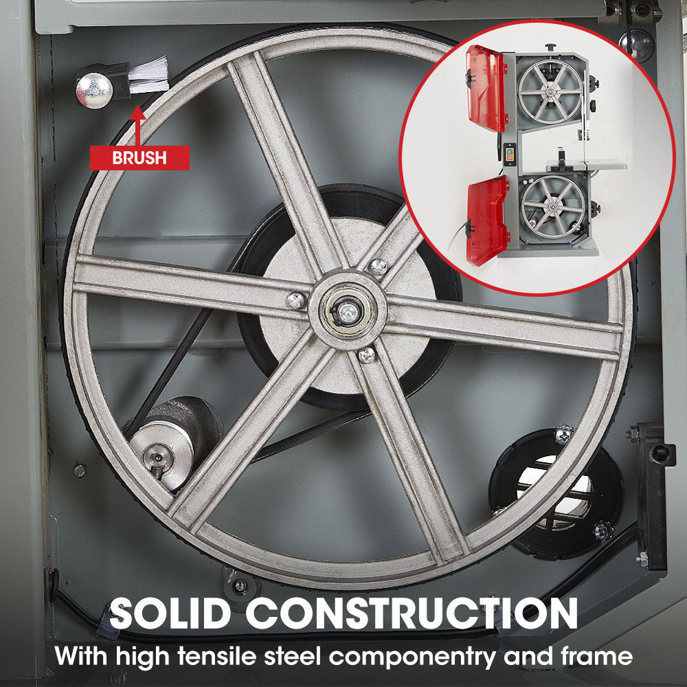 500W Wood Bandsaw with Stand, 115mm Cutting Depth (BS40)