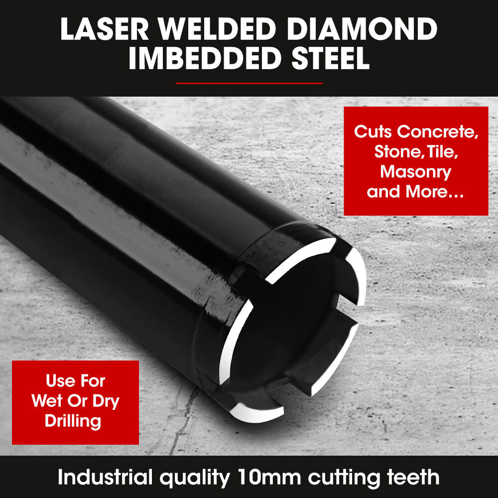 53mm Diamond Core Drill Bit for Concrete, Marble, and Masonry - 1.25 UNC