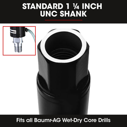 53mm Diamond Core Drill Bit for Concrete, Marble, and Masonry - 1.25 UNC