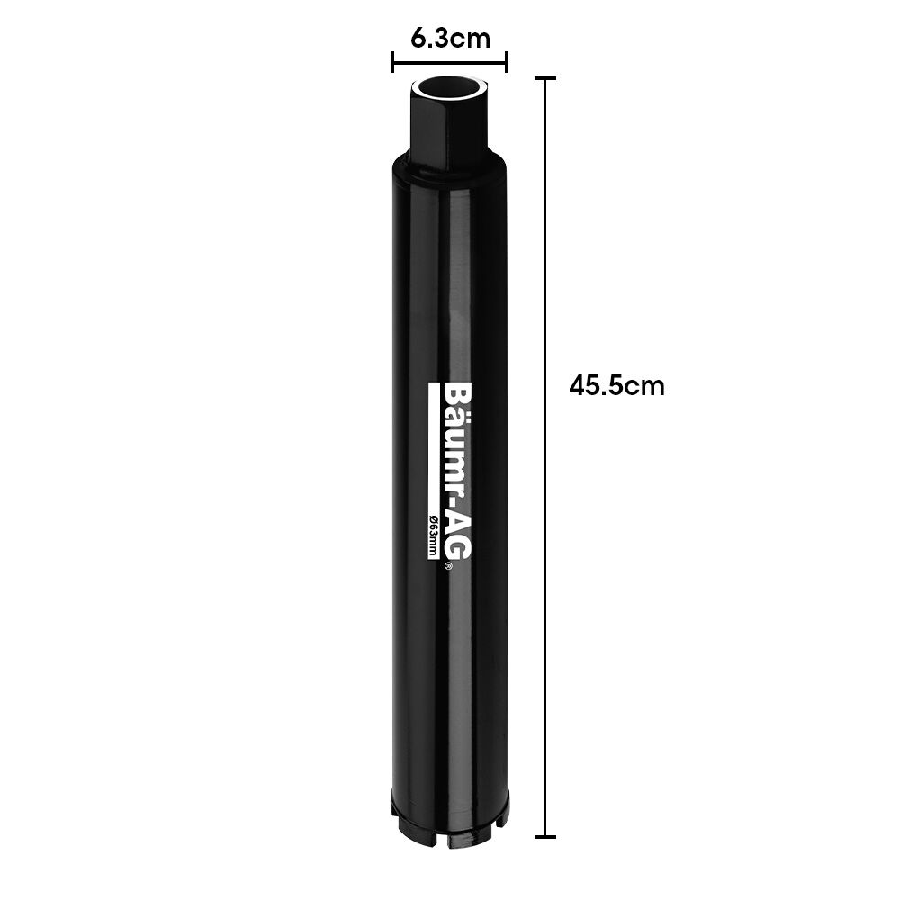 63mm Diamond Core Drill Bit for Concrete, Marble, Brick, and Stone - 1.6m Length