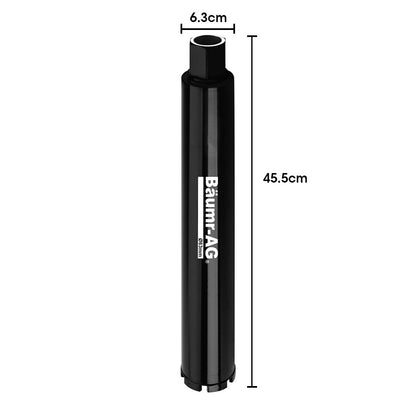 63mm Diamond Core Drill Bit for Concrete, Marble, Brick, and Stone - 1.6m Length