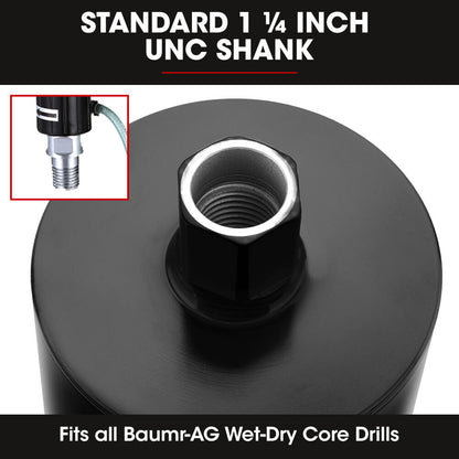 152mm Diamond Core Drill Bit for Concrete, Stone, and Masonry - 1.4m Length