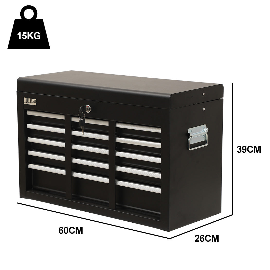 9-Drawer Black Tool Chest with Lock System and Easy-Glide Rails