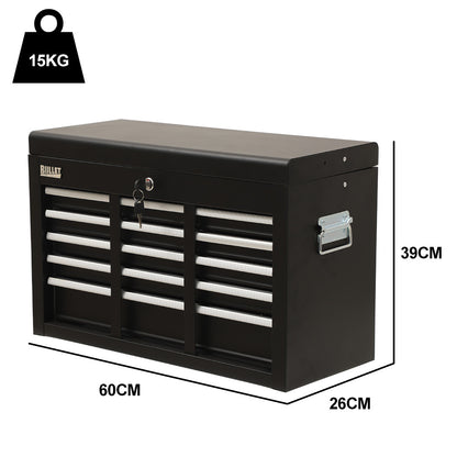 9-Drawer Black Tool Chest with Lock System and Easy-Glide Rails