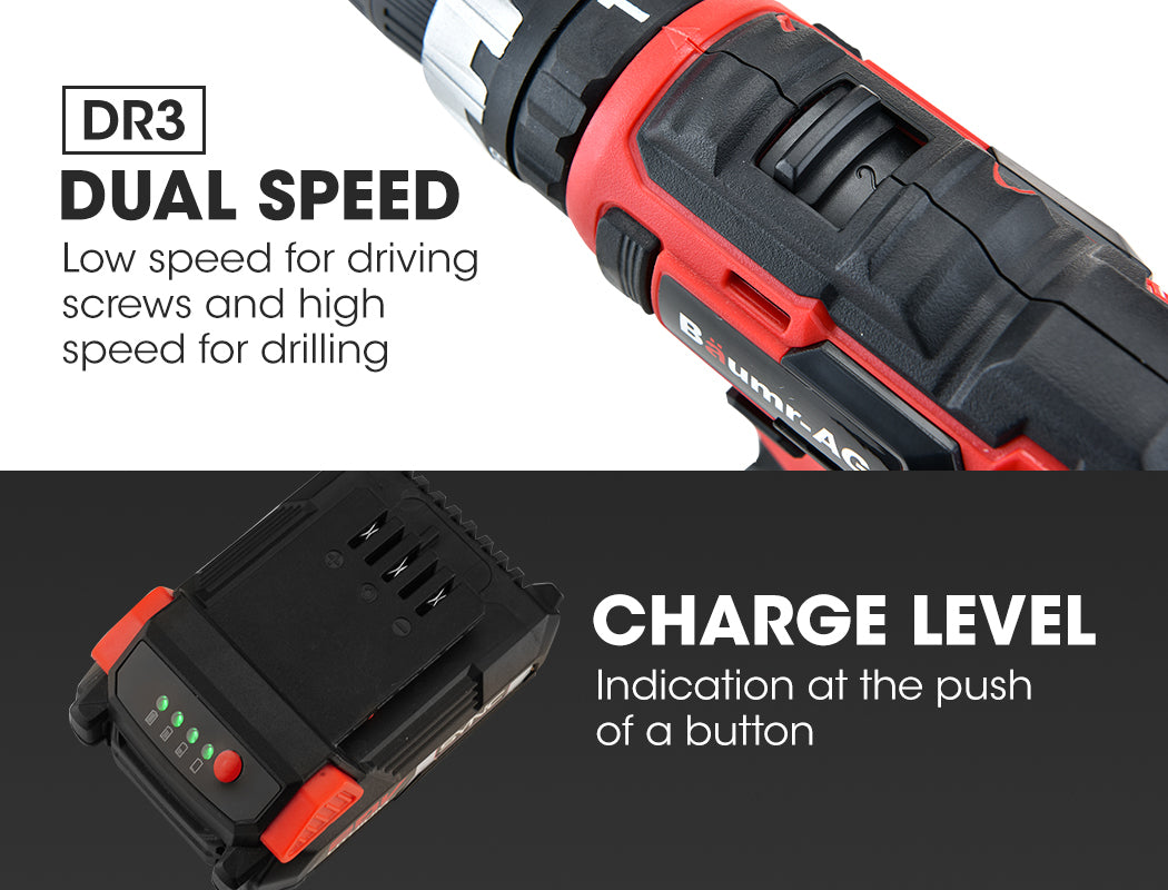 20V Cordless Drill & Impact Driver Kit with SYNC Battery & Charger, 0.25m Chuck