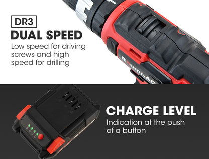20V Cordless Drill & Impact Driver Kit with SYNC Battery & Charger, 0.25m Chuck