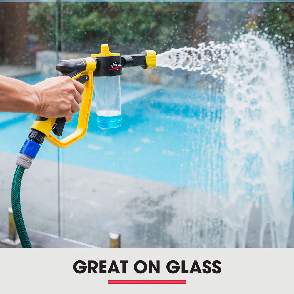 Adjustable Foam Cannon Gun with 0.6m Hose Connector and 240ml Soap Bottle