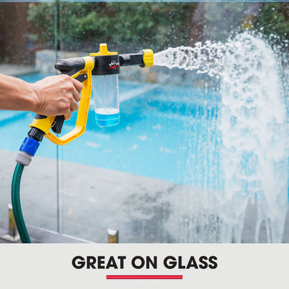 Adjustable Foam Cannon Gun with 0.6m Hose Connector and 240ml Soap Bottle