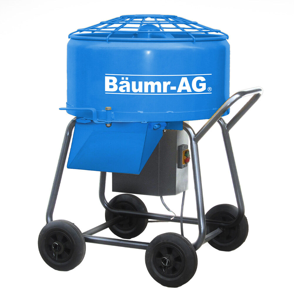 100L Forced Action Pan Mixer with 1100W Motor, Portable 58kg Design