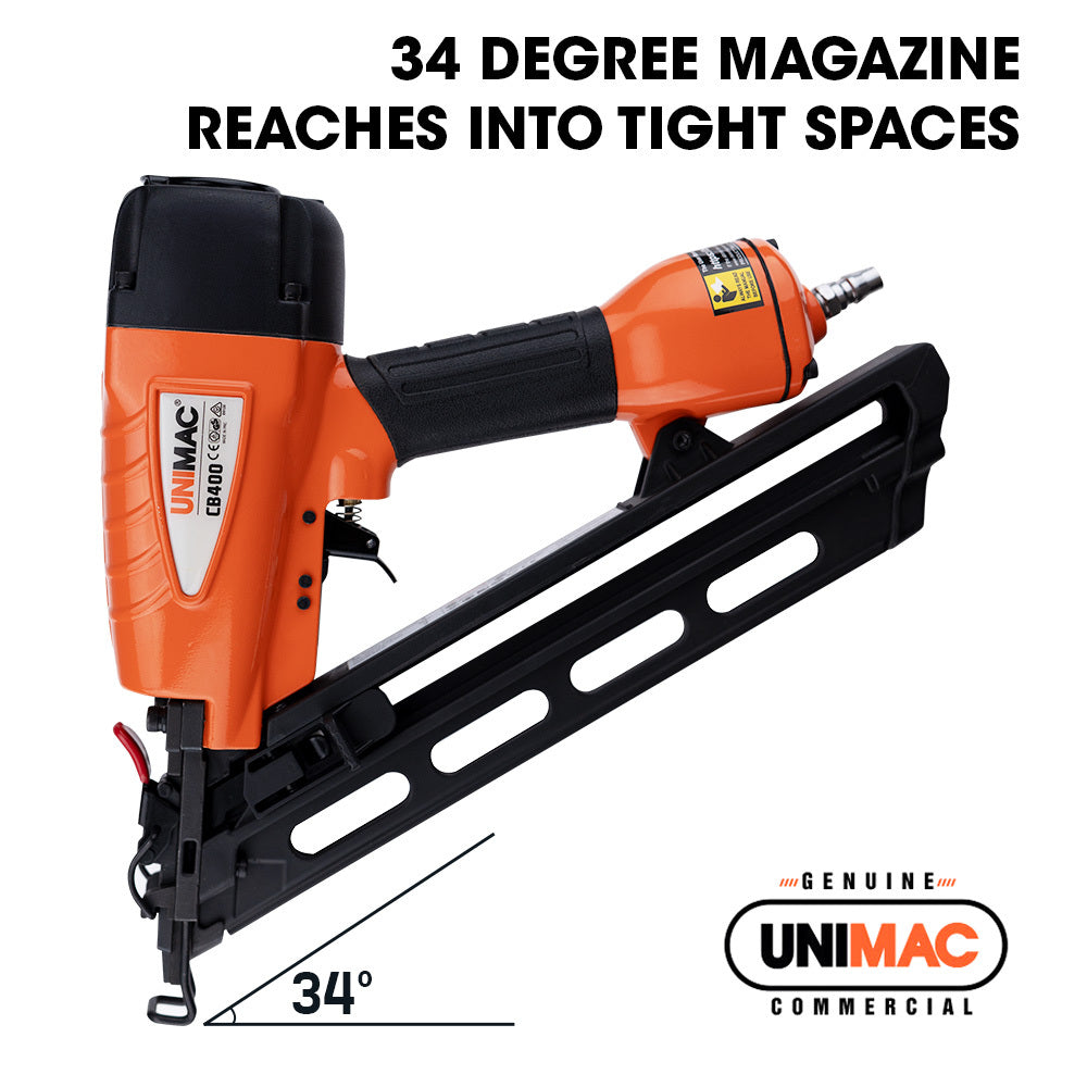 Heavy Duty 0.32-0.64m Finishing Nailer with Angled Magazine and Quick-Load