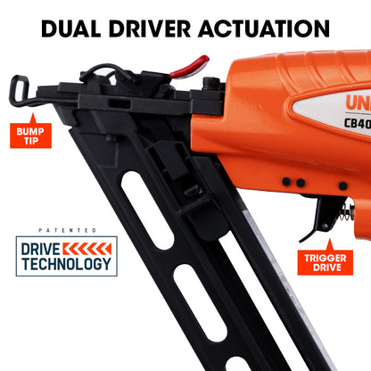 Heavy Duty 0.32-0.64m Finishing Nailer with Angled Magazine and Quick-Load