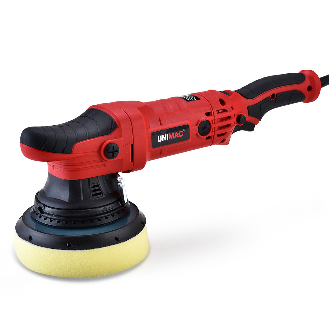 Dual Action Electric Car Polisher with 720W Motor, 0.15m Pads, 6 Speeds