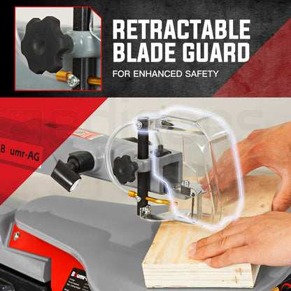 120W Electric Scroll Saw with Adjustable Table and LED Lights