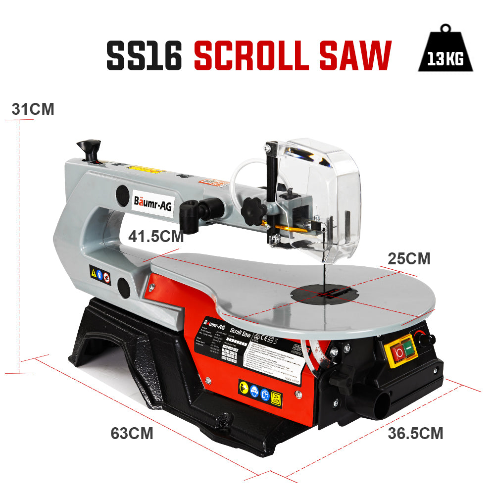 120W Electric Scroll Saw with Adjustable Table and LED Lights