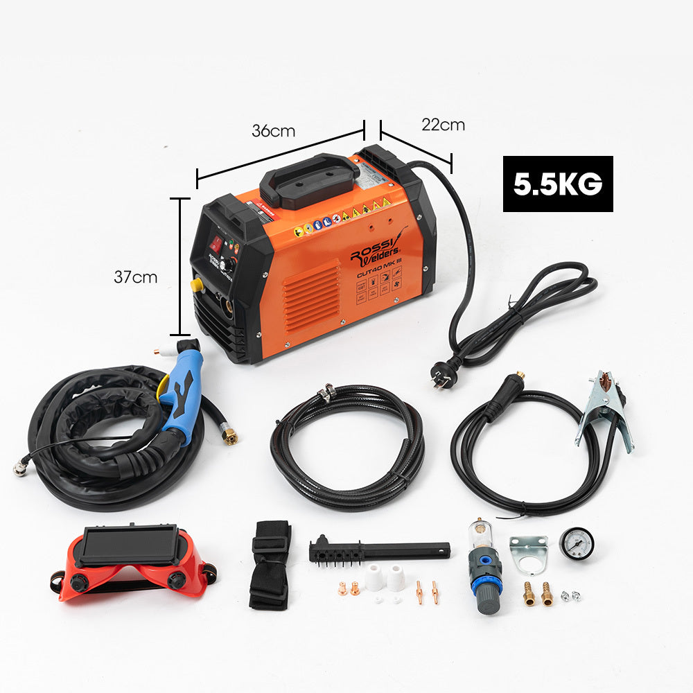 40 Amp Plasma Cutter with 0.3m Cut Depth, Portable Oxy Torch Welder, 15A Plug