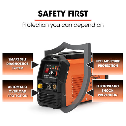 40 Amp Plasma Cutter with 0.3m Cut Depth, Portable Oxy Torch Welder, 15A Plug