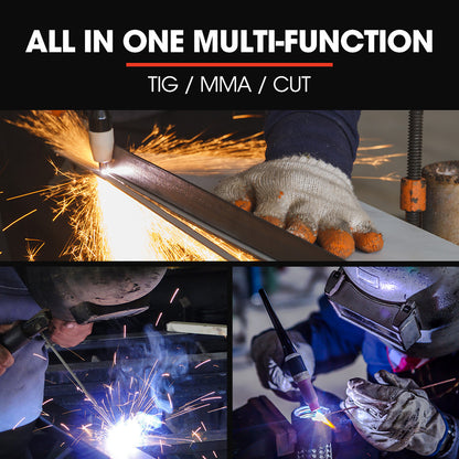 3-in-1 Inverter Welder Plasma Cutter with IGBT Technology, 8kg, 50 Amp Output