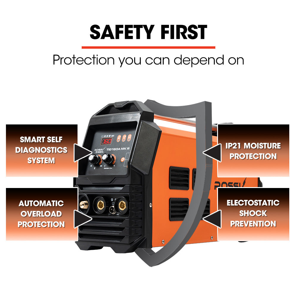 160A AC/DC TIG MMA Inverter Welder for Aluminum & Copper, 2-in-1 Functionality