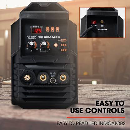 160A AC/DC TIG MMA Inverter Welder for Aluminum & Copper, 2-in-1 Functionality