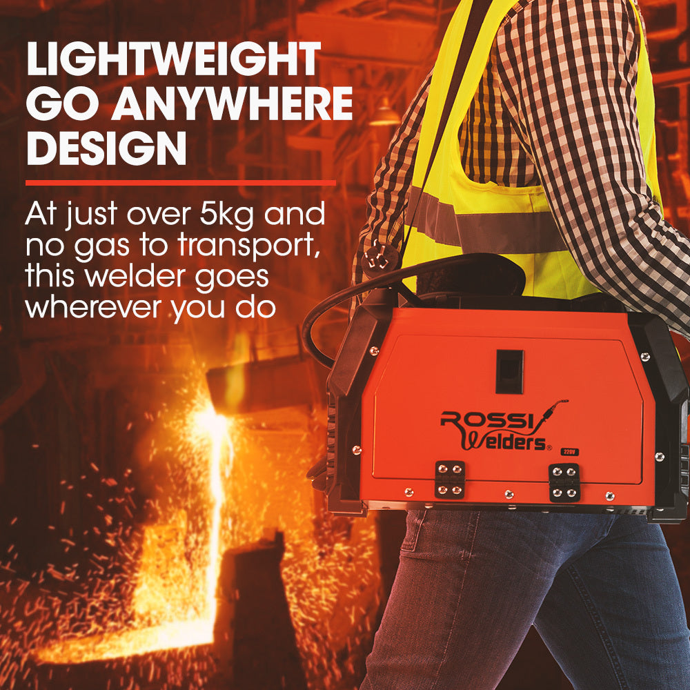 120A Portable Gasless Welder - 3in1 MMA ARC/MIG/Lift-TIG, 5kg, 0.5-12mm Welding