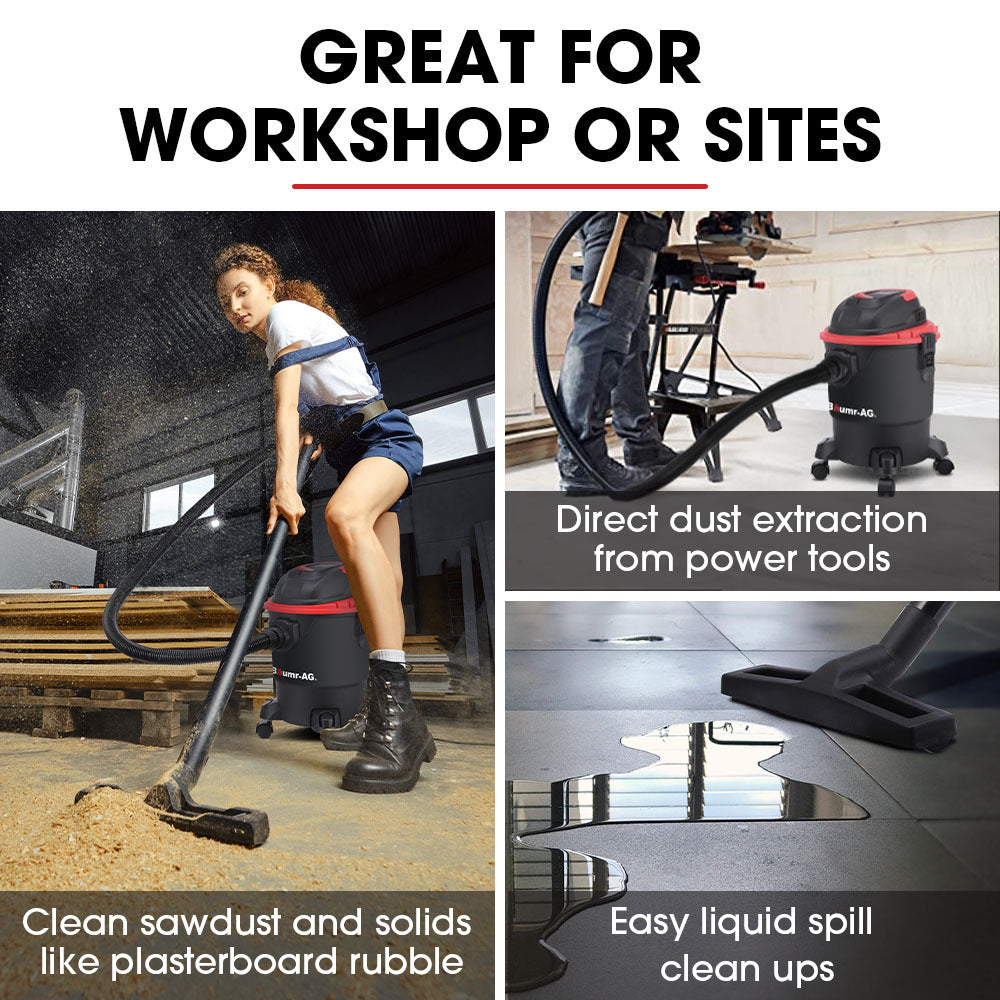 20L Wet/Dry Vacuum Cleaner & Blower, 1200W, Lightweight, Versatile Use