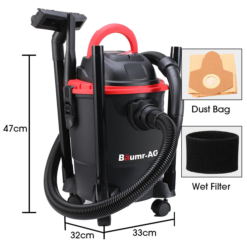 20L Wet/Dry Vacuum Cleaner & Blower, 1200W, Lightweight, Versatile Use