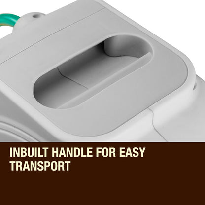 20m Retractable Garden Hose Reel with Spray Gun and Auto Rewind System