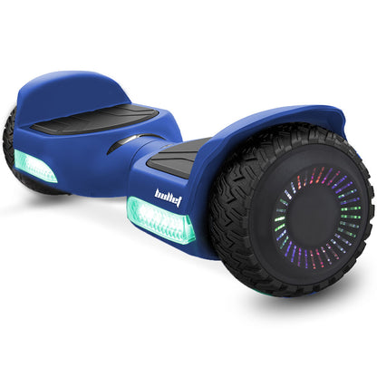 SX-2500 Hoverboard Scooter, 500W Brushless, UL Certified, AU Compliant, 6.5-inch Off-Road Style Tyres, Superior Self Balancing System, LED Lights, Blue