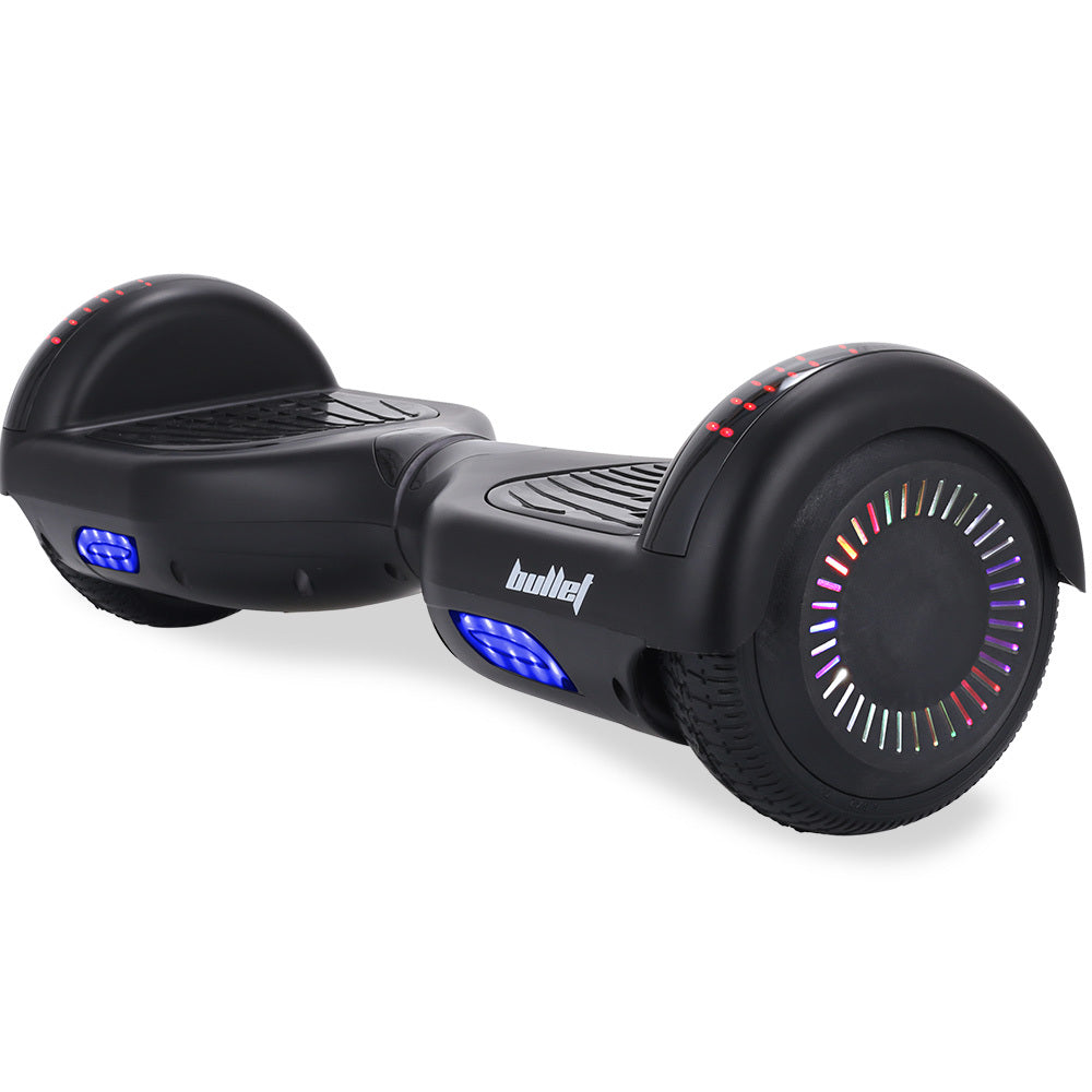 SX-2000 Hoverboard Scooter, 500W Motors, Self-Balancing, LED Lights, Black