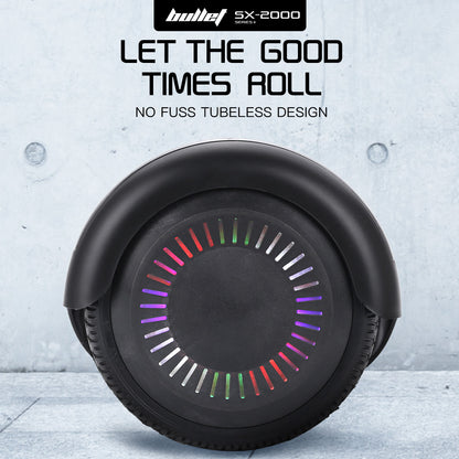 SX-2000 Hoverboard Scooter, 500W Motors, Self-Balancing, LED Lights, Black