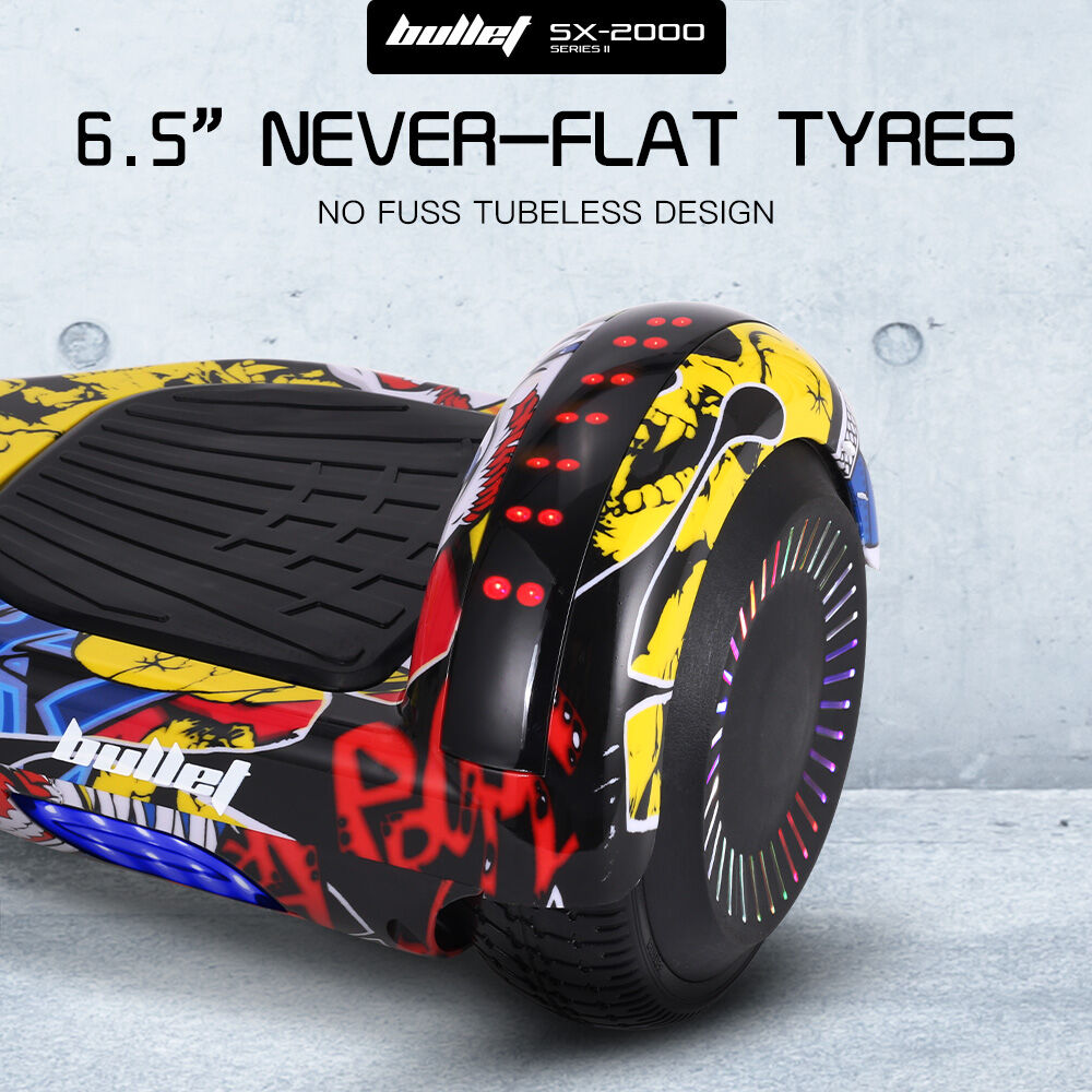 SX-2000 Hoverboard Scooter, 500W Brushless, UL Certified, AU Compliant, Superior Self Balancing System, LED Lights, Hip Hop Design