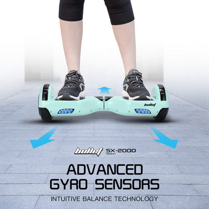 SX-2000 Hoverboard: 500W, Self-Balancing, LED Lights, 6.5m Wheels, 12 km/h